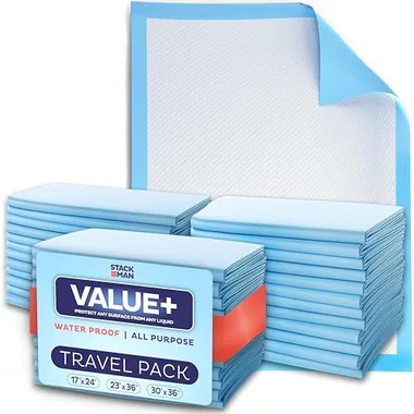 Stack Man Underpad Variety Pack, 15-Pack