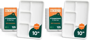 Stack Man White Dinner Plates, 250-Pack