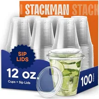 Stack Man 12 oz Cold Cups, 100-Pack