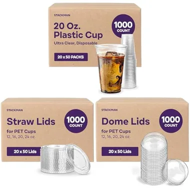 Stack Man 20 oz Cold Cups, 1,000-Pack