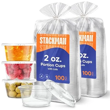 Stack Man 2 oz Portion Cups, 200-Pack